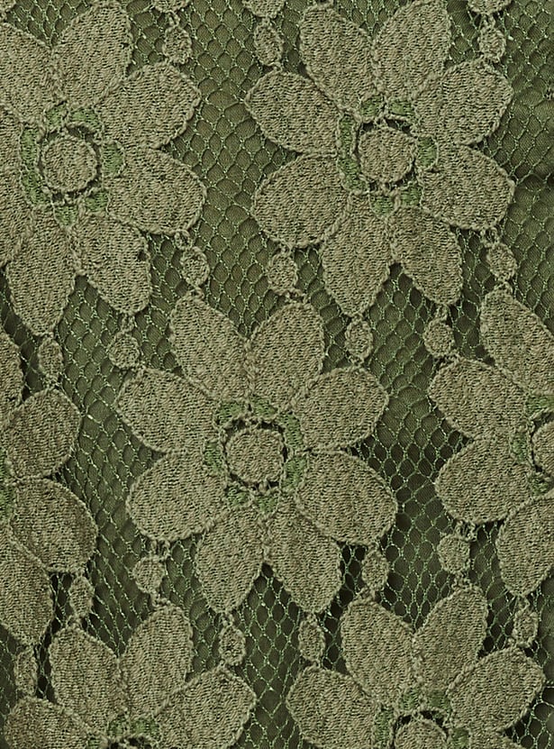 Kalki x Max Women Lace Embroidered Crop Top