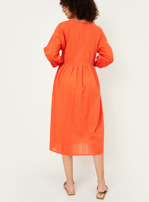 Kalki x Max Women Seersucker A-line Dress