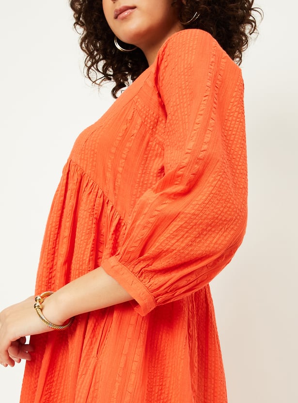 Kalki x Max Women Seersucker A-line Dress