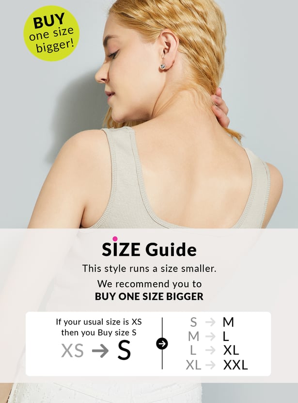 ALAYA F x URB_N Women Ribbed Crop Top