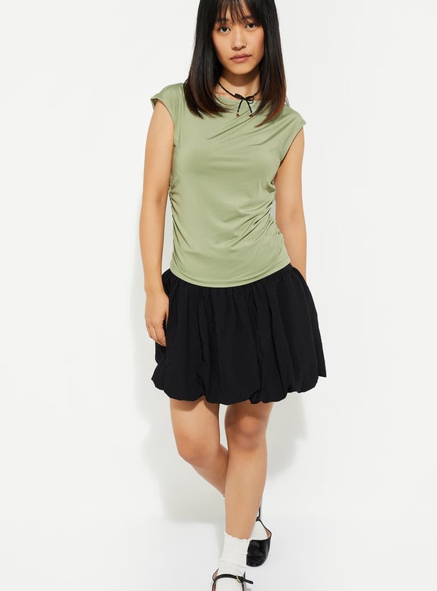 URB_N Solid Cinched Sides Top