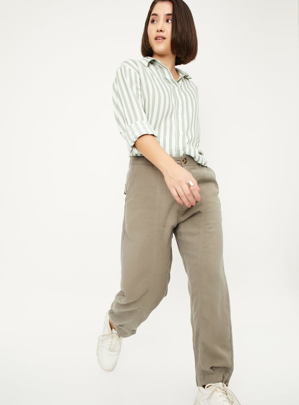 Women Textured Joggers