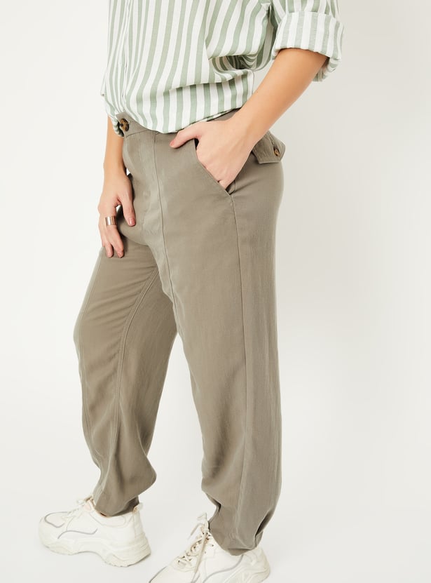 Women Textured Joggers