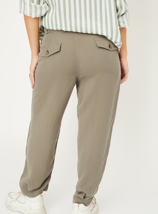 Women Textured Joggers