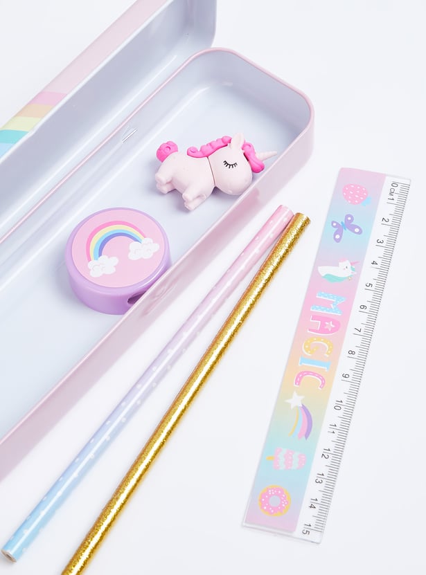 Kids Unicorn Print Stationery Set