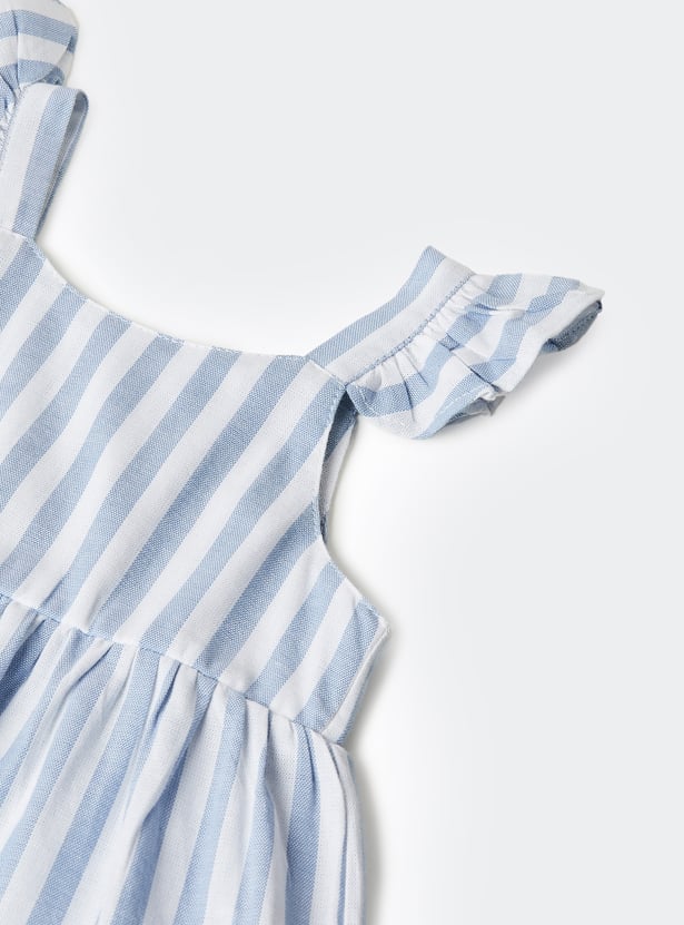 Girls Striped Peplum Top