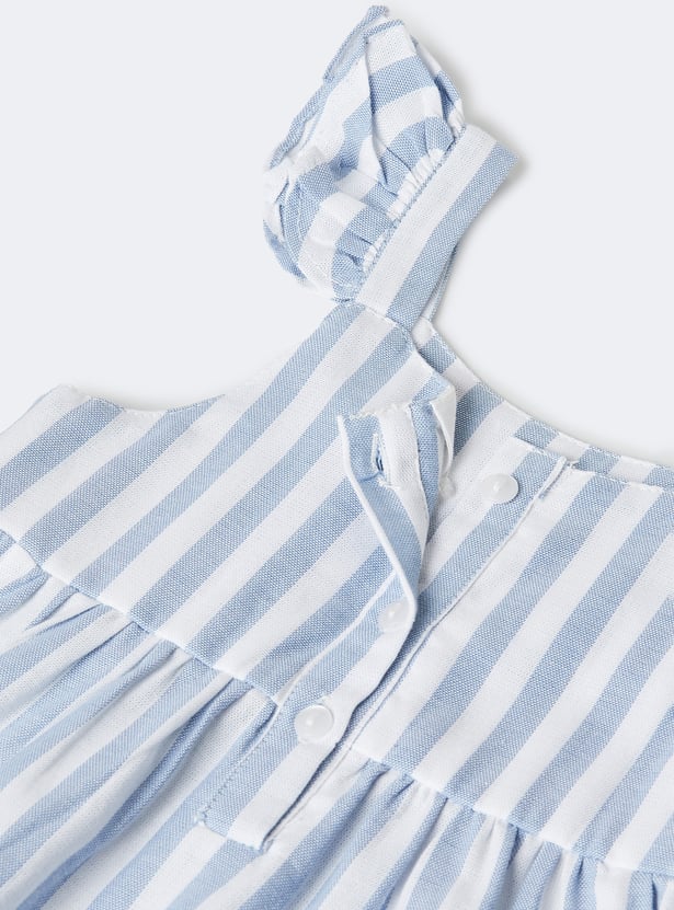 Girls Striped Peplum Top