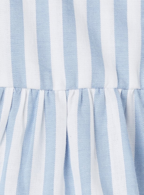 Girls Striped Peplum Top