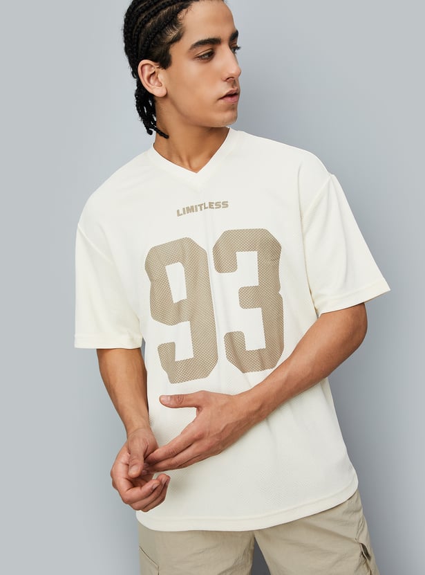 Men Printed Oversized T-shirt