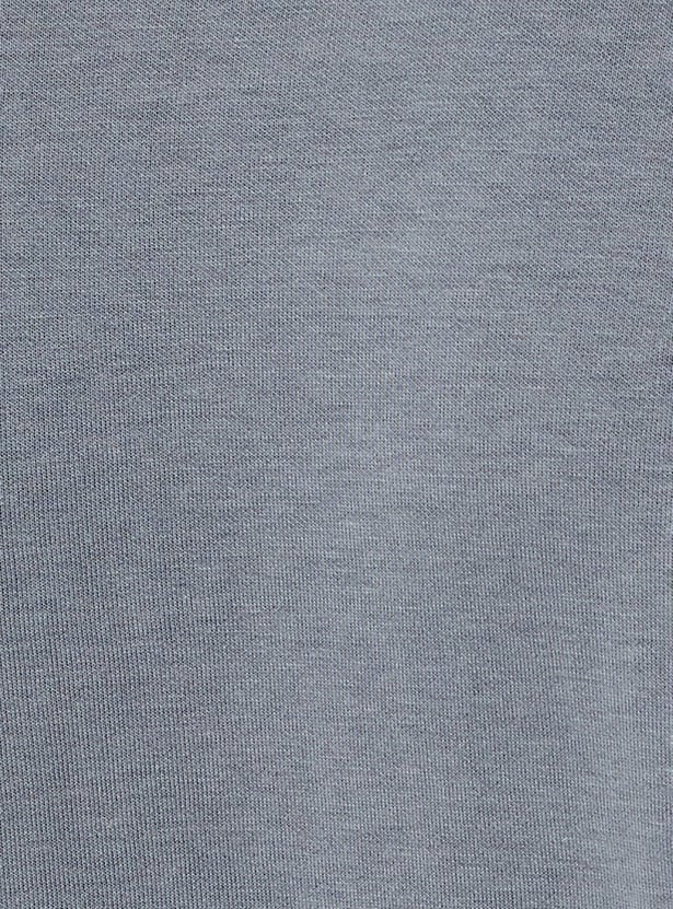 Men Solid Oversized Athleisure T-shirt