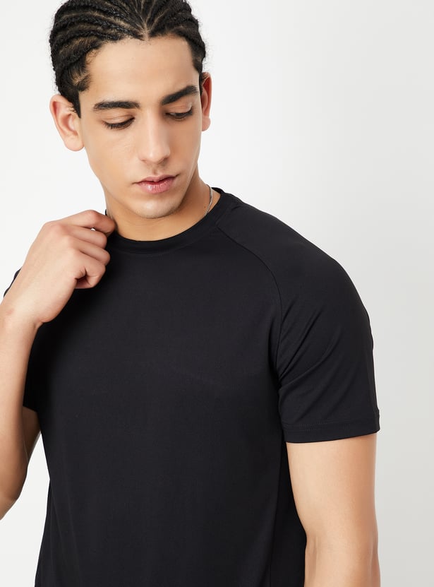 Men Solid Sports T-shirt