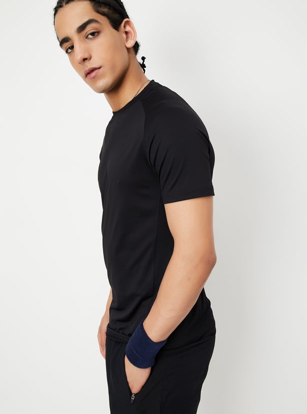 Men Solid Sports T-shirt