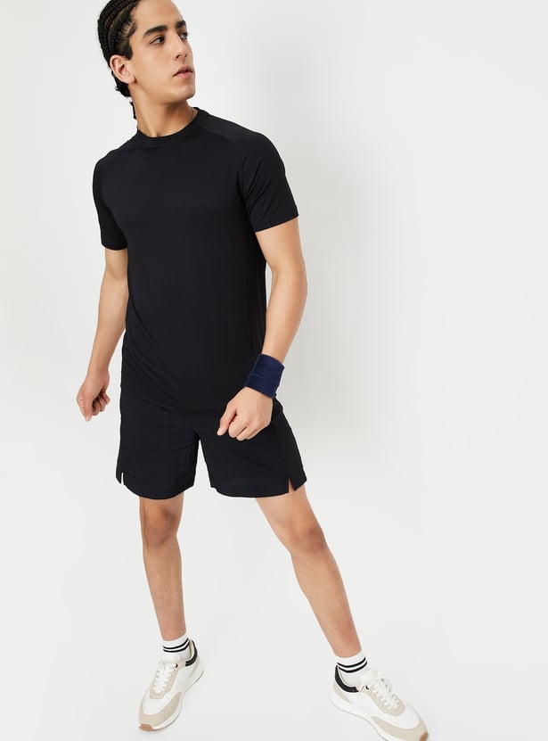 Men Solid Sports T-shirt