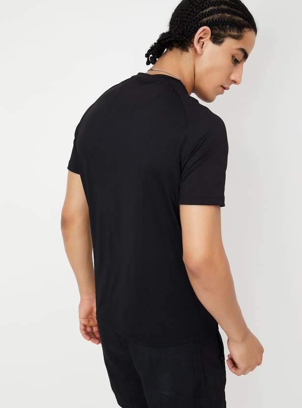 Men Solid Sports T-shirt