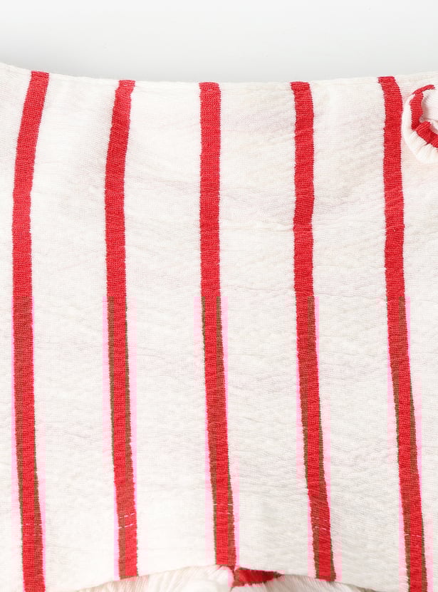 Girls Striped Skorts