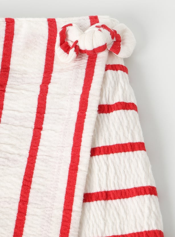 Girls Striped Skorts