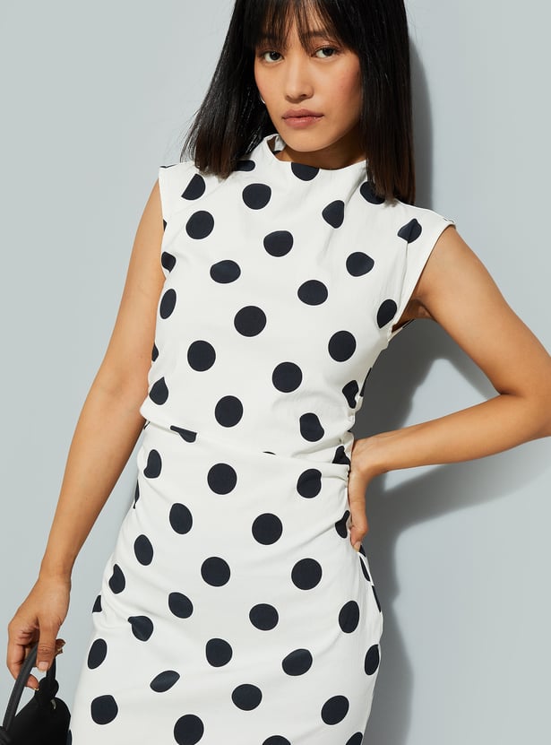 URB_N Women Polka Dot Bodycon Dress
