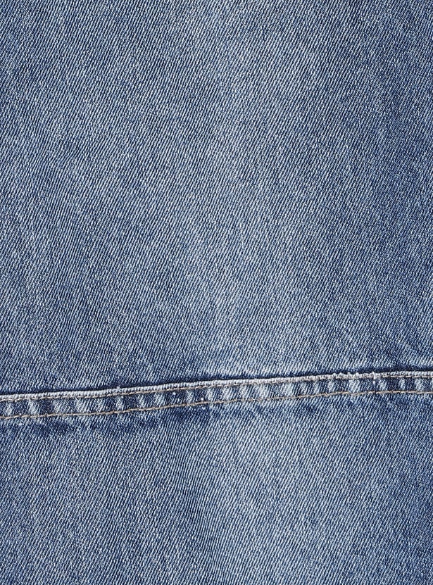 Boys Washed Loose Fit Cargo Jeans