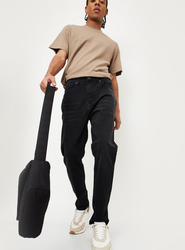 Men Washed Carrot Fit Jeans