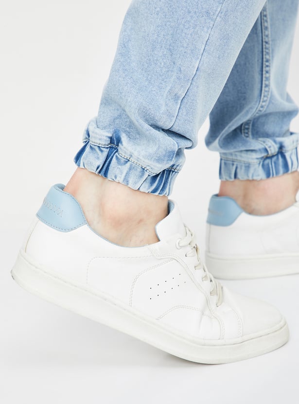 Men Washed Carrot Fit Jogger Jeans