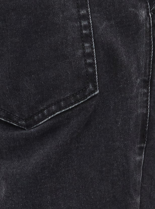 Men Washed Carrot Fit Jogger Jeans