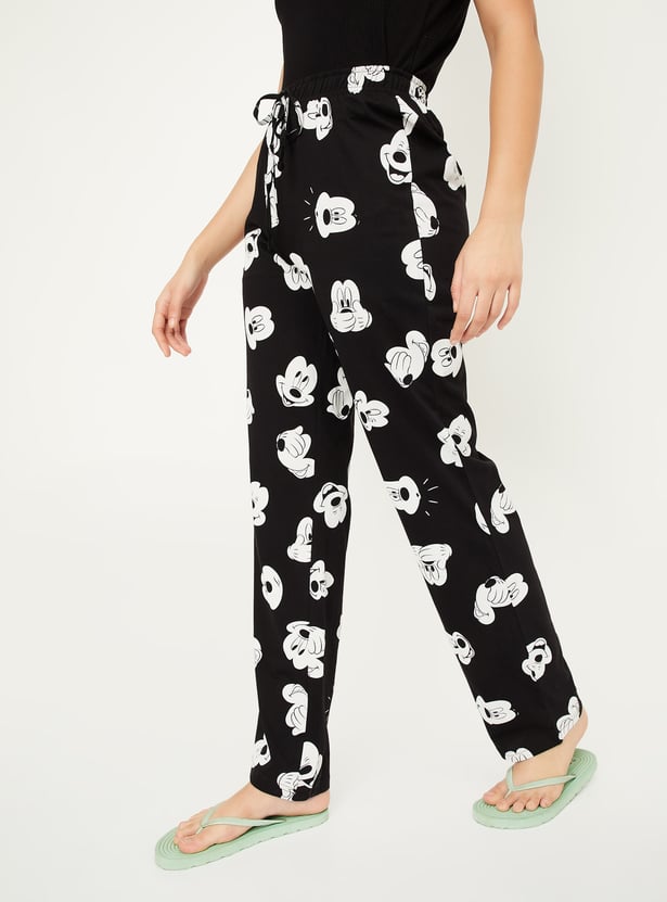 Women Mickey Printed Pyjamas