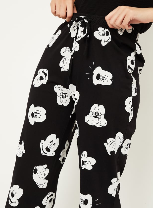 Women Mickey Printed Pyjamas