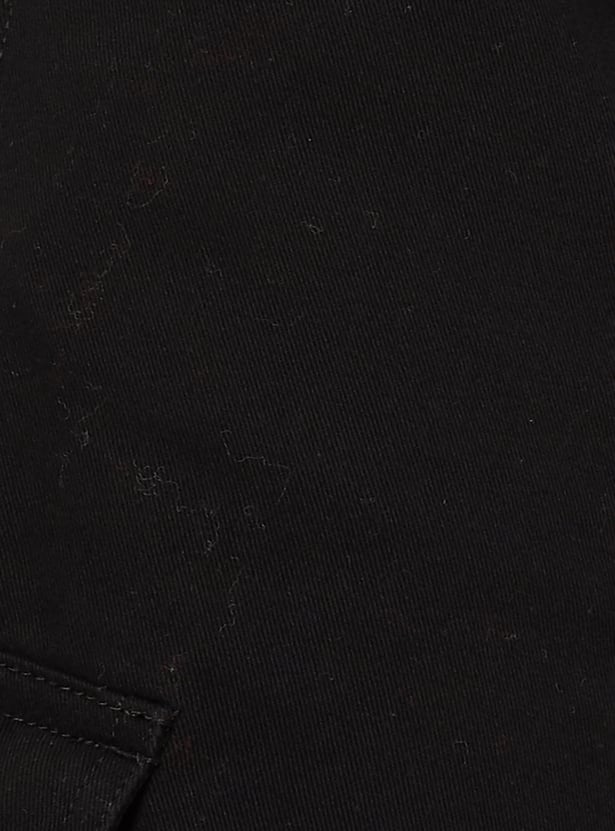 Women Solid Cargo Jeans