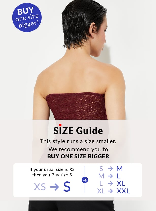 URB_N Women Lace Asymmetric Top