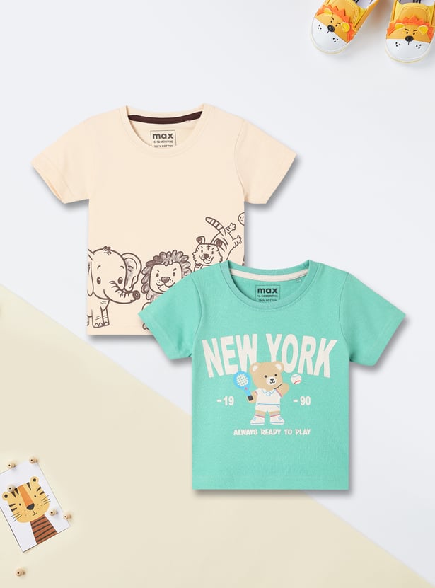 Boys Printed T-shirt - Pack of 2