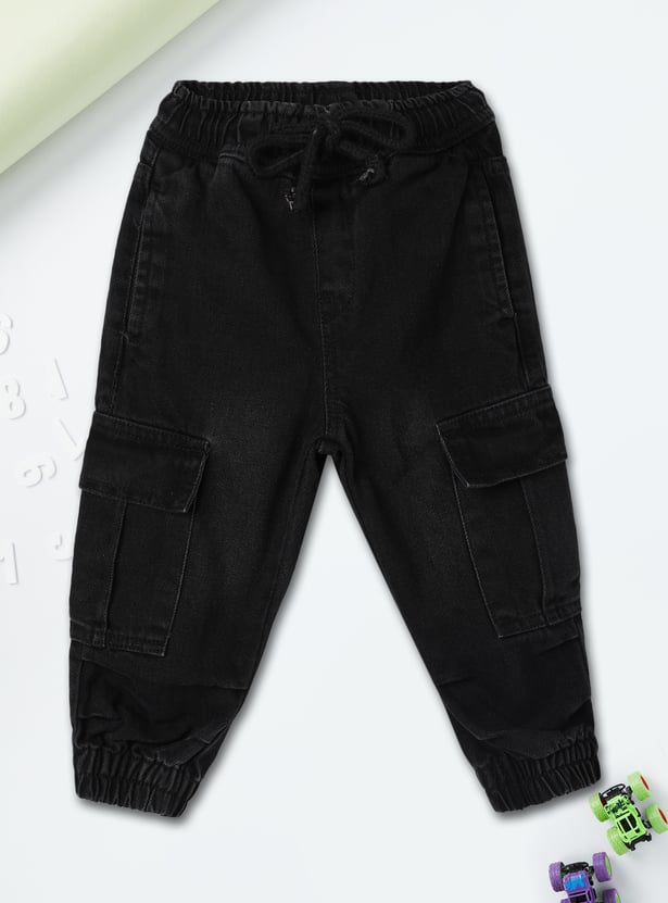 Boys Solid Jogger Jeans