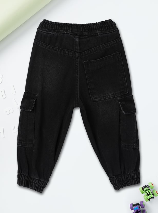Boys Solid Jogger Jeans