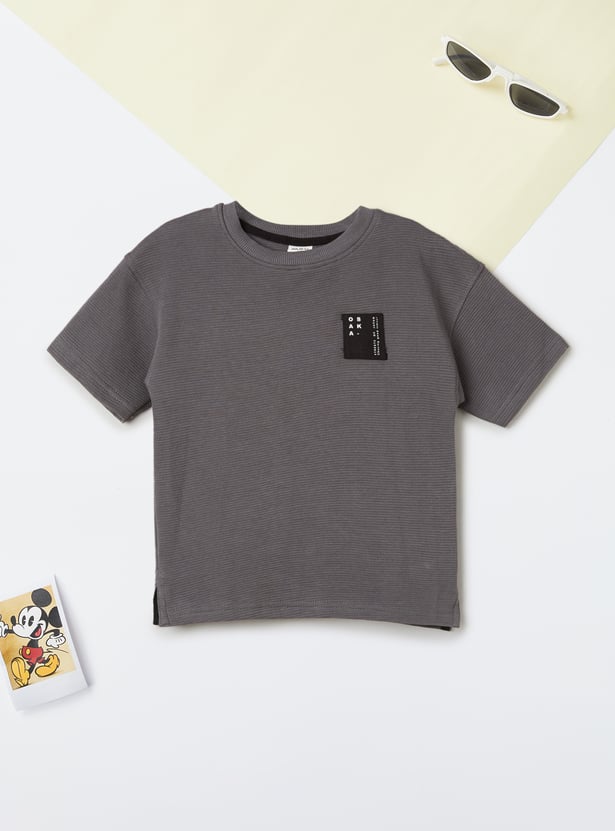 Boys Textured Co-ords Set