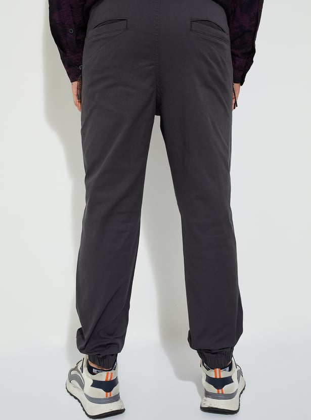 URB_N Men Textured Relaxed Fit Joggers