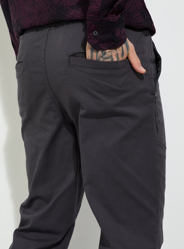 URB_N Men Textured Relaxed Fit Joggers