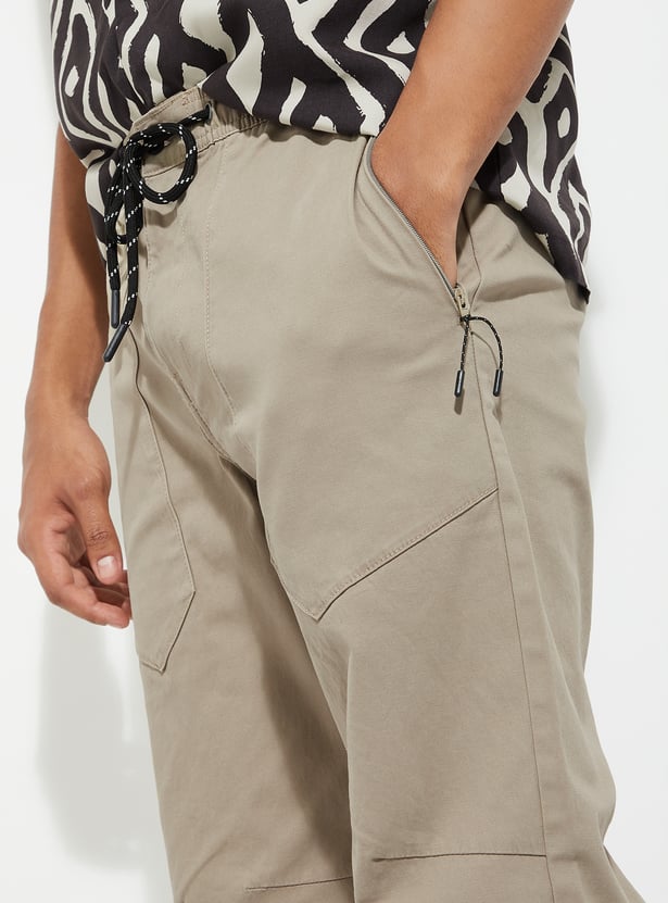 URB_N Men Textured Relaxed Fit Joggers