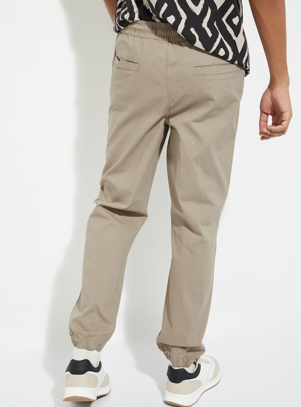 URB_N Men Textured Relaxed Fit Joggers