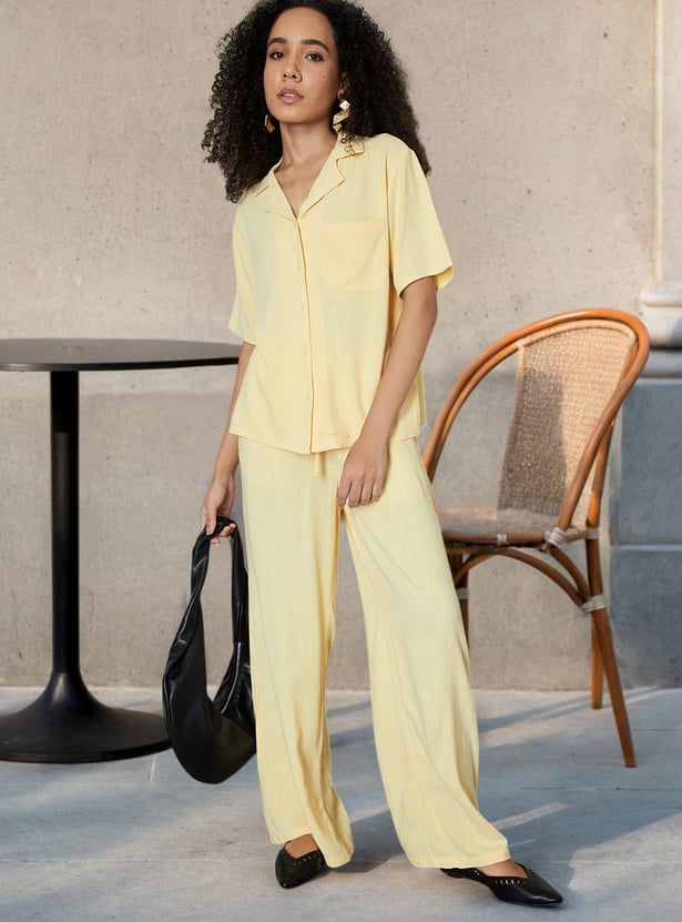 Women Solid Resort Shirt