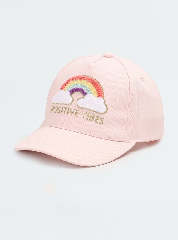 Girls Chenille Embroidered Cap