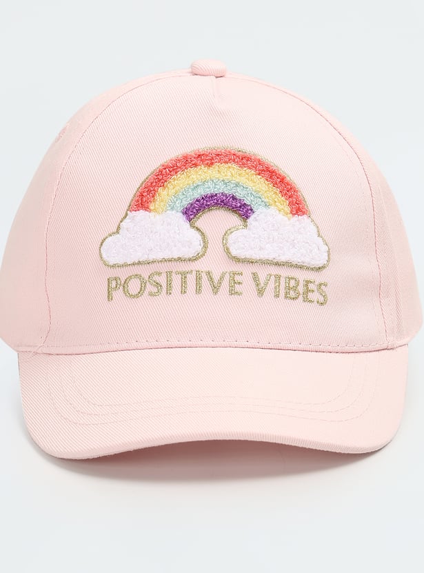 Girls Chenille Embroidered Cap