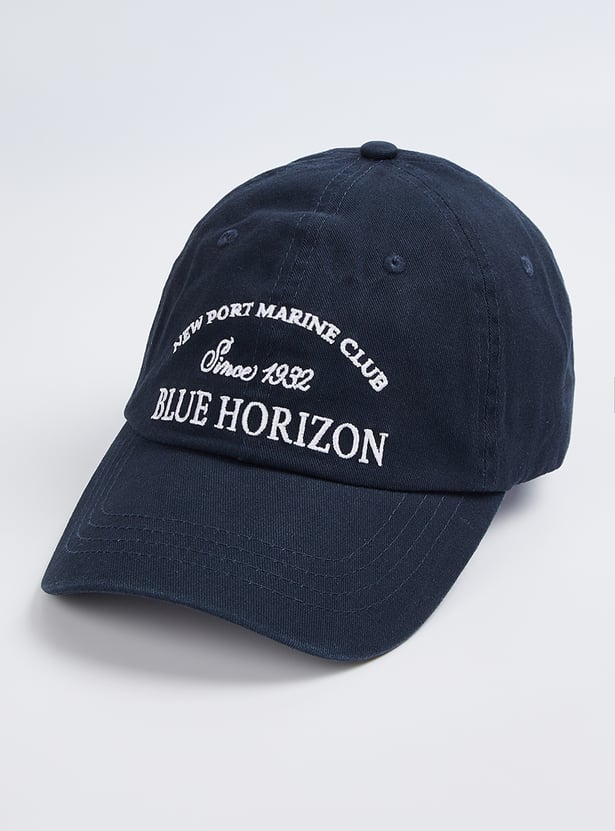 Men Text Embroidered Baseball Cap