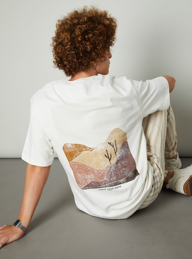 Men Back Print T-shirt