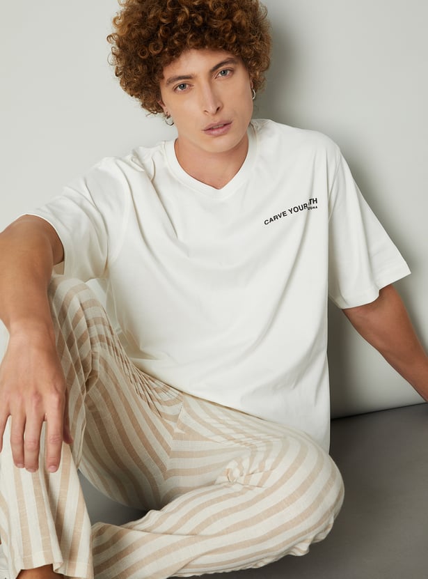 Men Back Print T-shirt