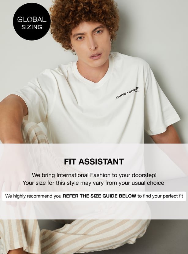 Men Back Print T-shirt