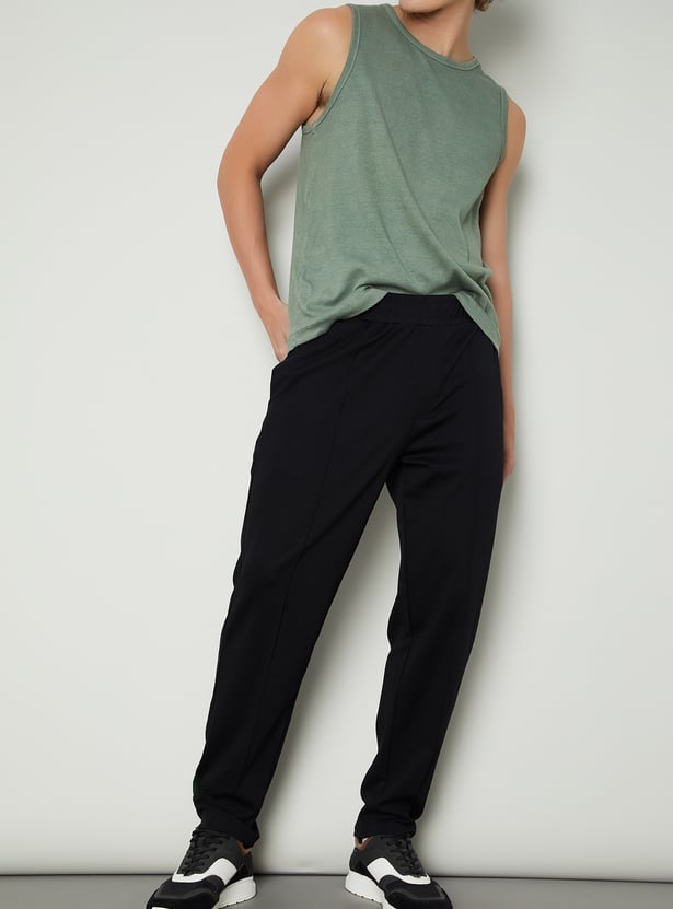 Men Textured Sports Joggers