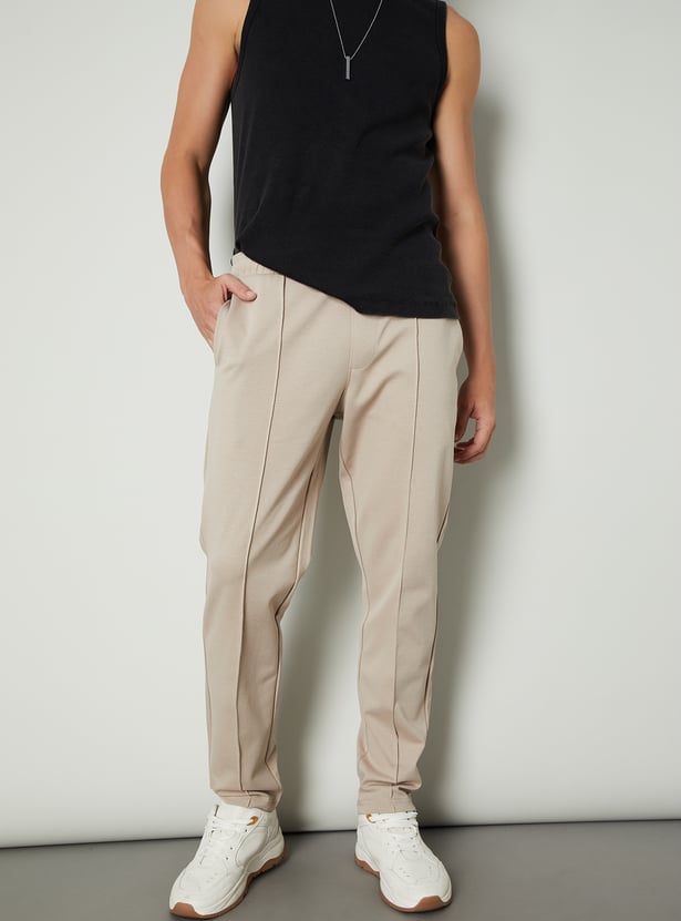 Men Textured Sports Joggers