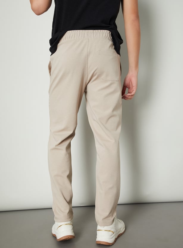 Men Textured Sports Joggers