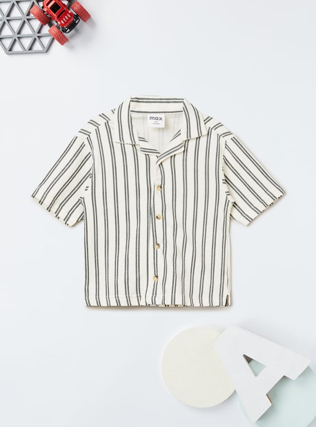 Boys Striped Shorts Set