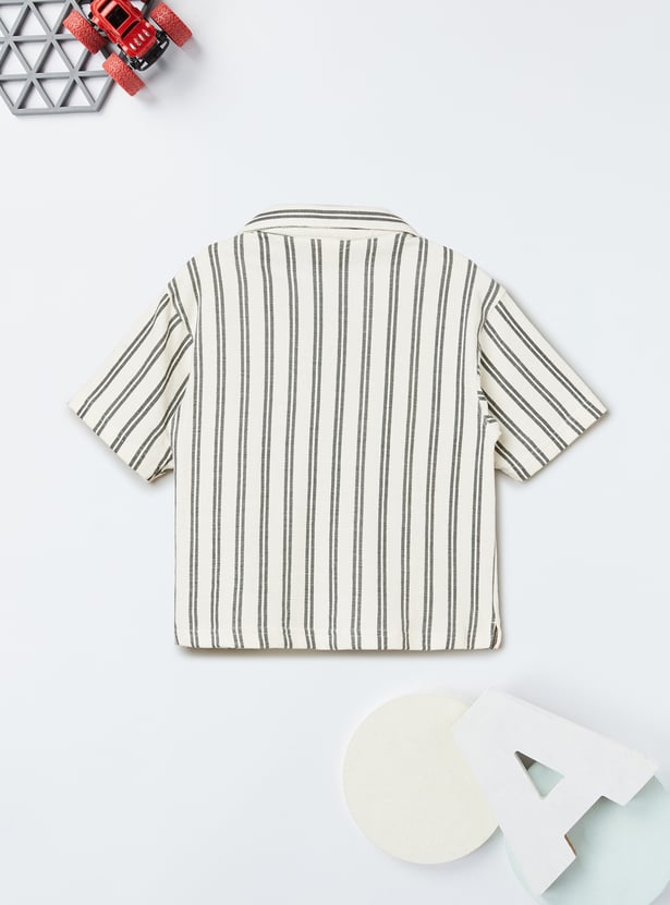 Boys Striped Shorts Set