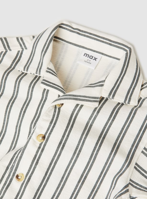 Boys Striped Shorts Set